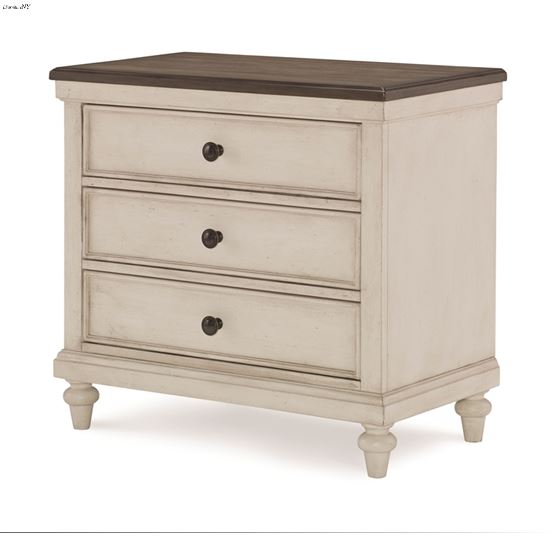 Brookhaven Vintage Linen 3 Drawer Night Stand By Legacy Classic