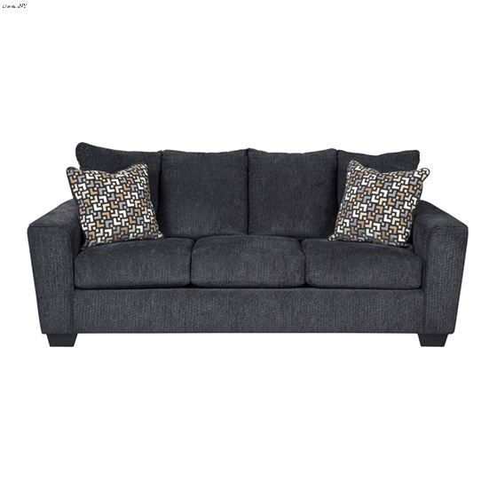 Wixon Slate Grey Fabric Sofa 57002 By BenchCraft