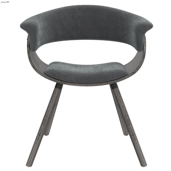 Holt Grey Velvet Arm Chair 403-981VLG-3