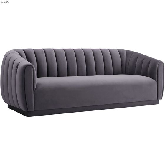 Arno Grey Velvet Sofa By Exceptional Furniture