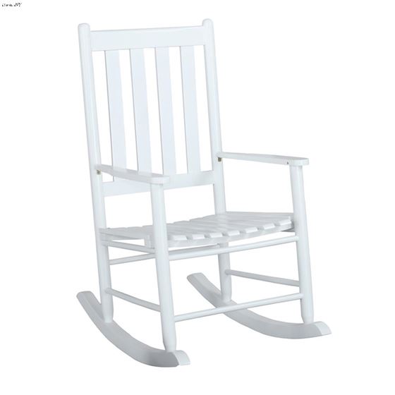Annie White Wood Rocking Chair 609455 By Coaster