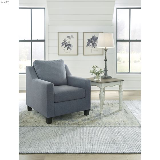 Lemly Twilight Blue Fabric Chair 36702-3