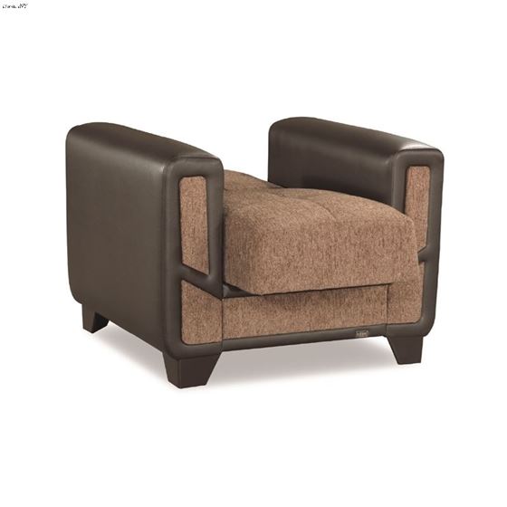 Mondo Modern Brown Fabric Chair Mondo Modern Chair - Brown by CasaMode 3