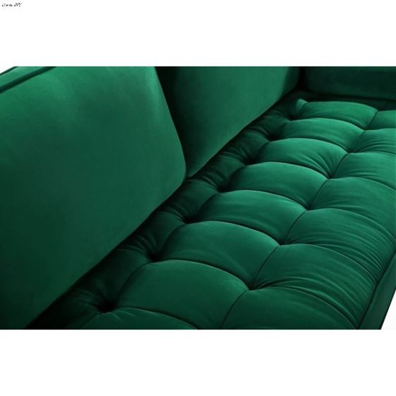 Emily Green Velvet Tufted Sofa Emily_Sofa_Green by Meridian Furniture 3