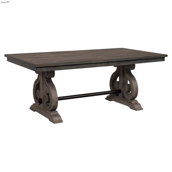 Toulon Double Pedestal Dining Table 5438-96 by Homelegance