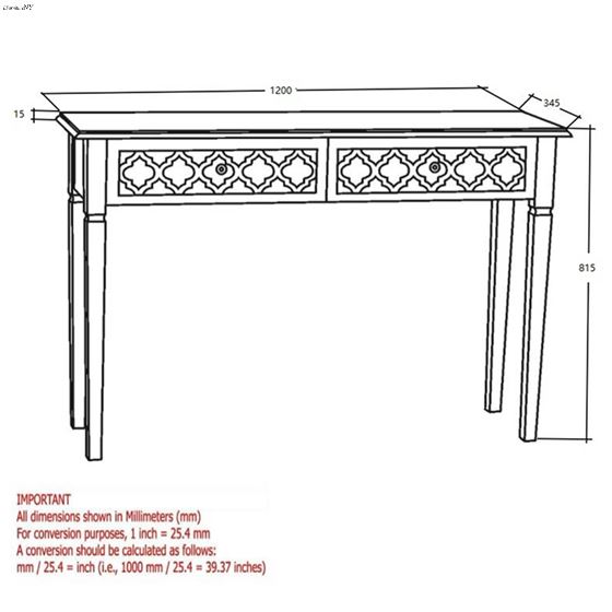Sophia Console Table 502-237 - 3