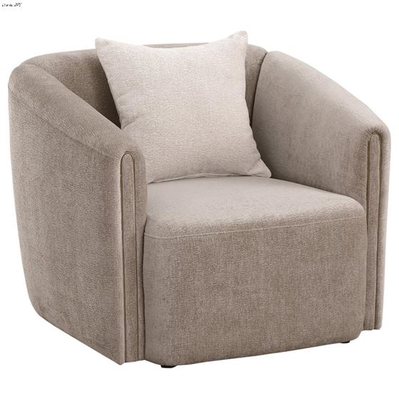 Townsend Latte Chenille Rolled Arm Chair 504756 By Coaster