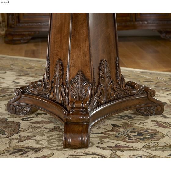 Old World Double Pedestal Dining Table Base