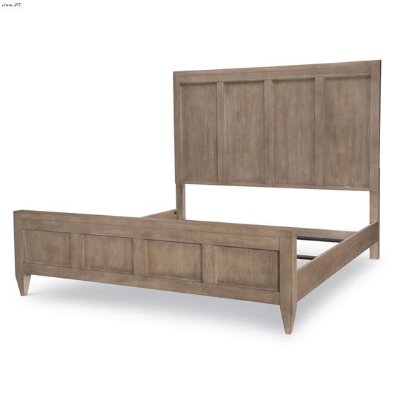 Breckenridge California King Panel Bed in Barley Brown Finish Wood By Legacy Classic