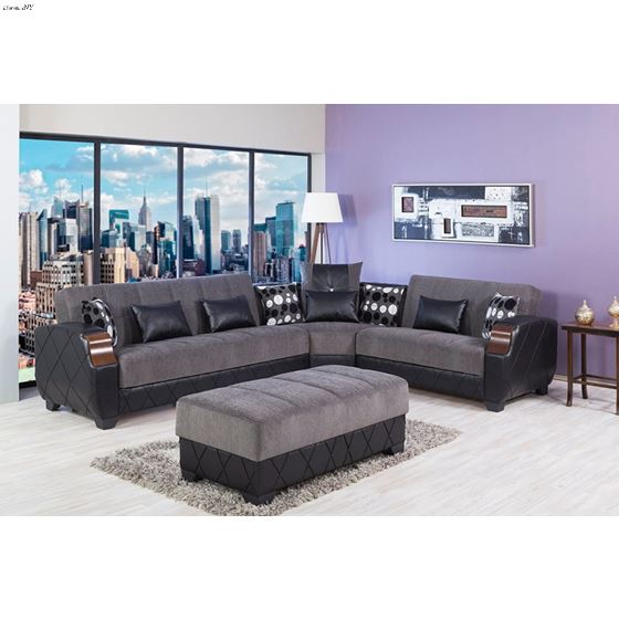 Molina Sectional Collection - Floket Gray