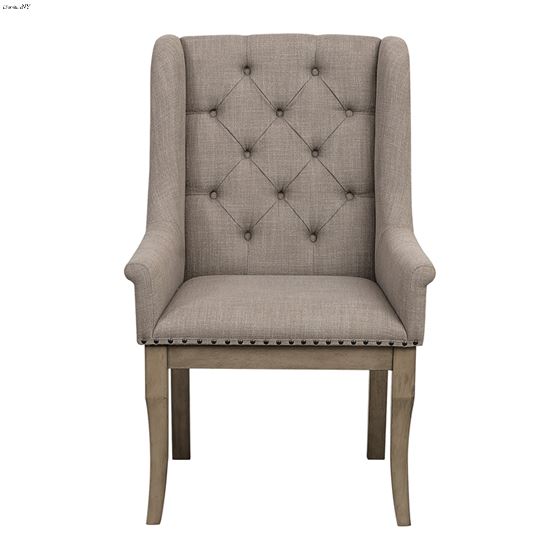 Vermillion Grey Upholstered Dining Arm Chair 5442A
