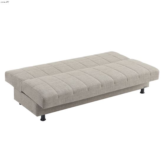 Sasta Brown Convertible Sofa Bed with Storage-3