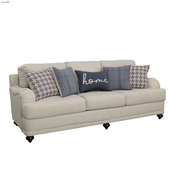 Glenn Light Grey Linen Sofa 511091 By Coaster