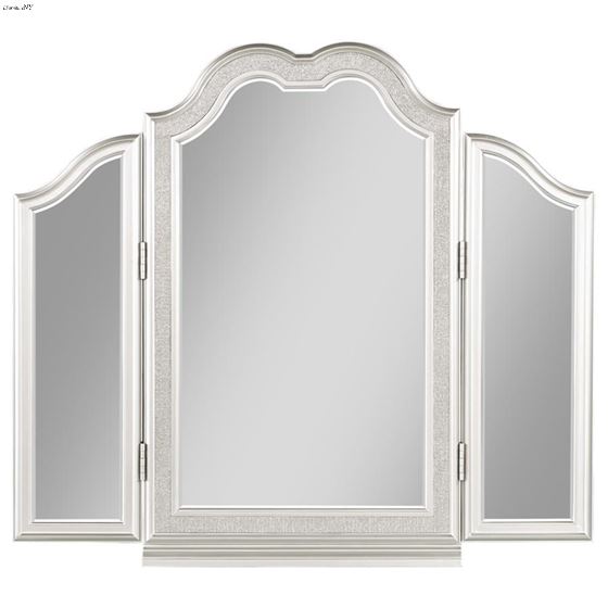 Evangeline Vanity Mirror Silver and Ivory 22339-3