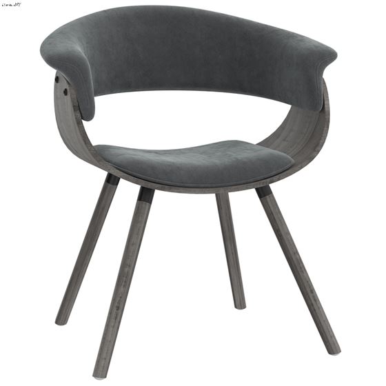 Holt Grey Velvet Arm Chair 403-981VLG by Inspire