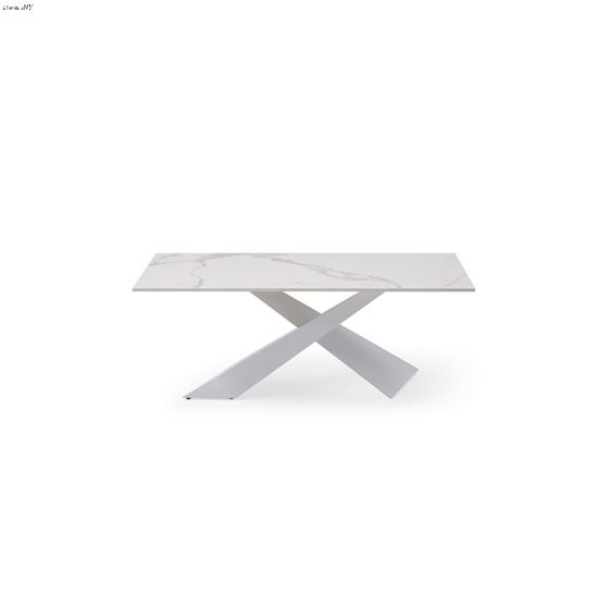 Modern 6046 White Ceramic Top Coffee Table-3