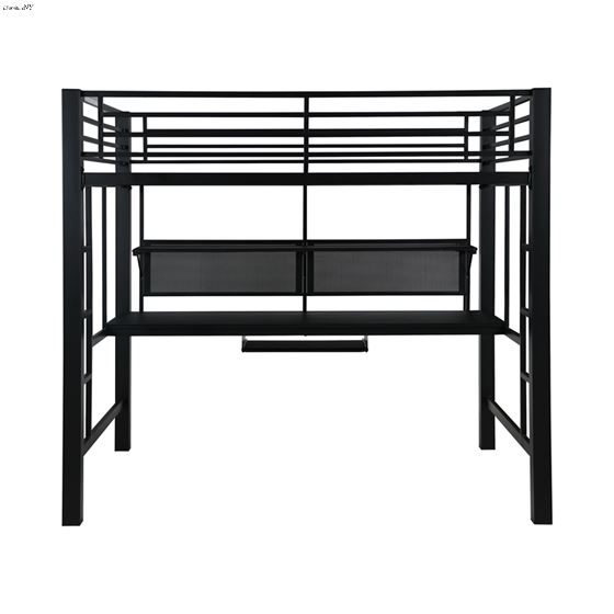 Coaster Avalon Full Workstation Loft Bed Black 460023