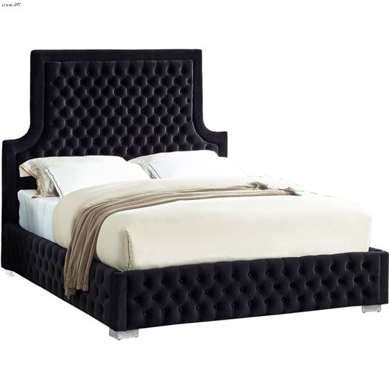 Sedona Black Tufted Bed