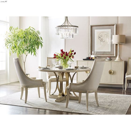 The Lenox Collection Chalon Upholstered Dining C-3
