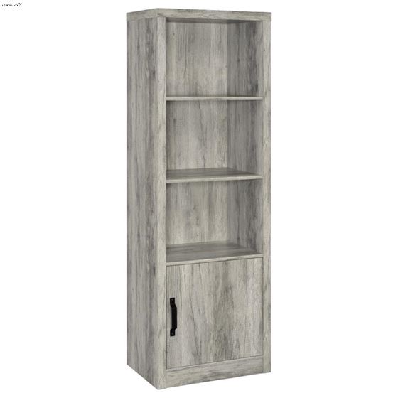 Burke Grey Driftwood 3 Shelf Media Tower 707726 By Coaster