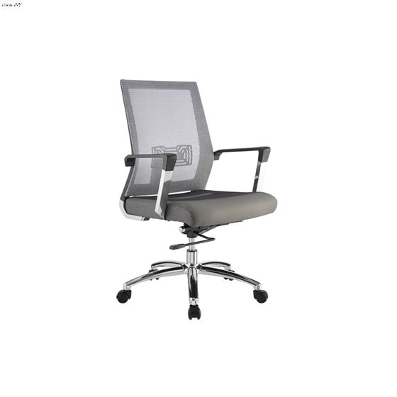 Jet Gray Fabric Office Chair by Casabianca Home