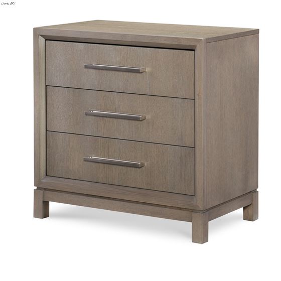 Highlight Greige 3 Drawer Night Stand By Legacy Classic