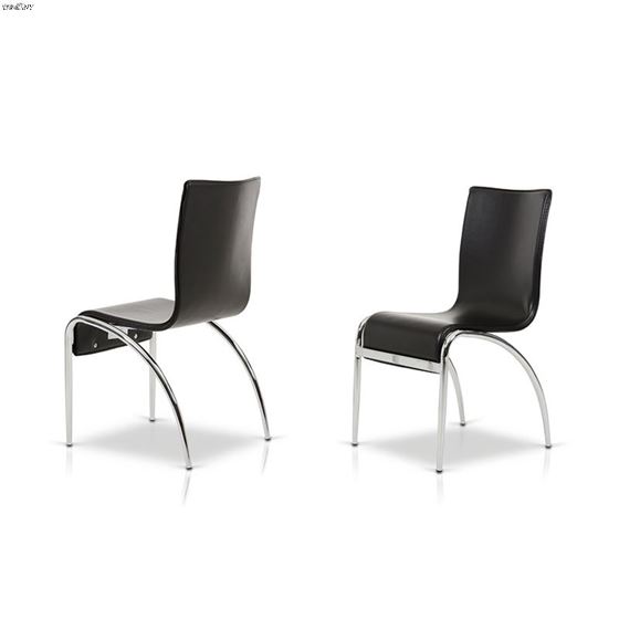 Y03 - Modern Black Dining Chair-3