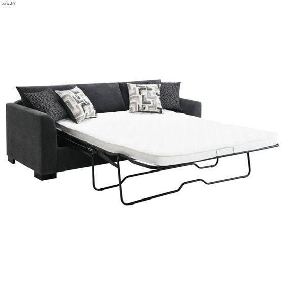 Storey Dark Grey Sleeper Sectional Sofa Chaise-3