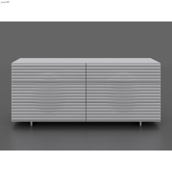 Moon High Gloss White Lacquer Dresser By Casabianca Home