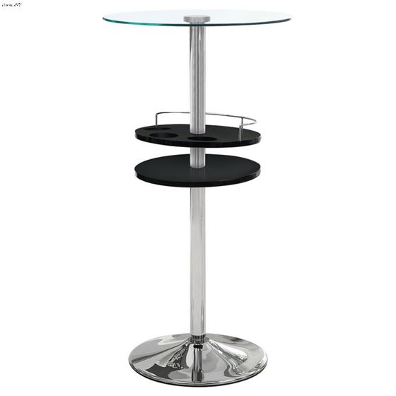 Gianella Round 24 inch Glass Top Bistro Bar Table 120715