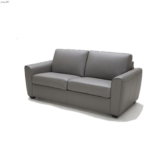 Jasper Grey Leather Sofa Bed By JM Furniture