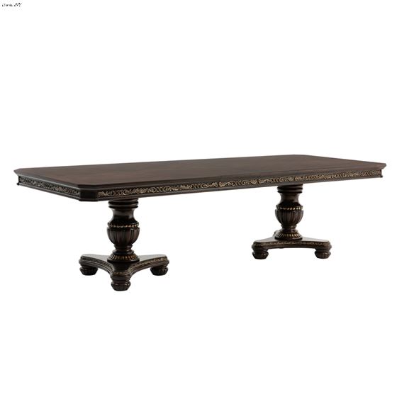 Russian Hill Double Pedestal Dining Table 1808-112 by Homelegance