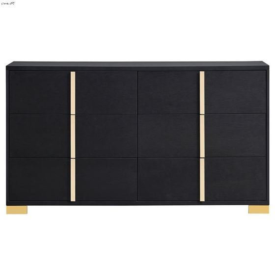 Marceline Black 6 Drawer Dresser 222833-3