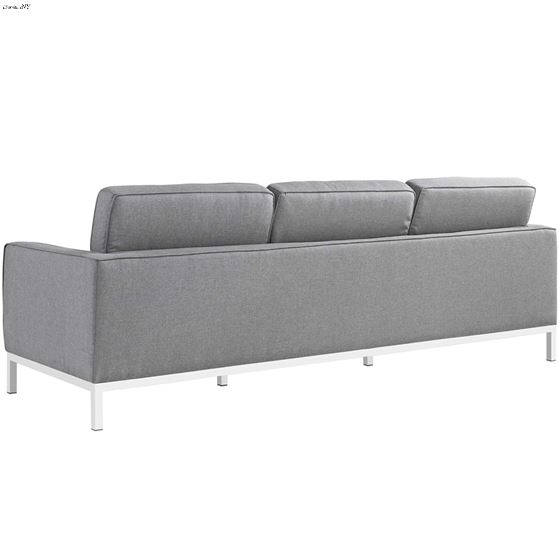 Loft Modern Light Grey Fabric Tufted Sofa EEI-2052-LGR by Modway Back