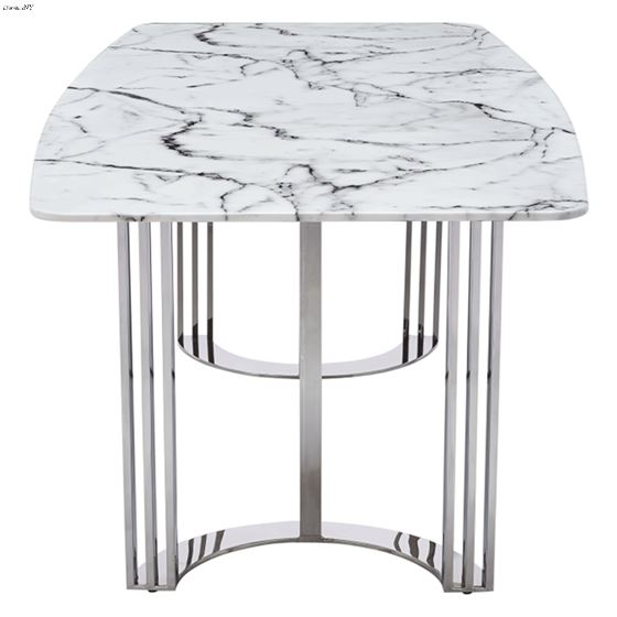 131 Modern Rectangle Marble Top Dining Table wit-3