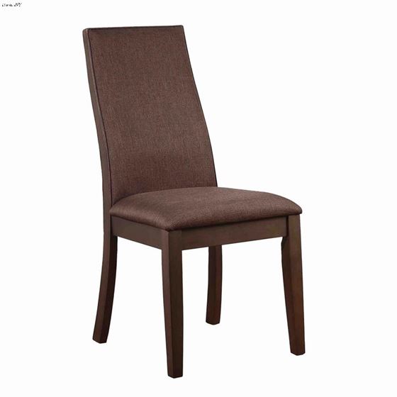 Spring Creek Cocoa Brown Upholstered Dining Chair 106582 - Set of 2 By Coaster