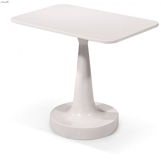 Pisa - Modern White End Table