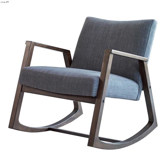 Gianna Dark Grey and Walnut Rocking Chair 603285 By Coaster