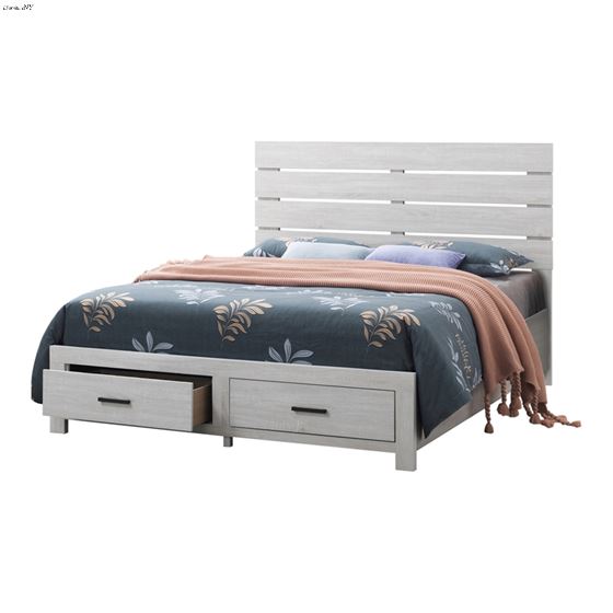 Marion Coastal White King Storage Bed 207050KE By Coaster