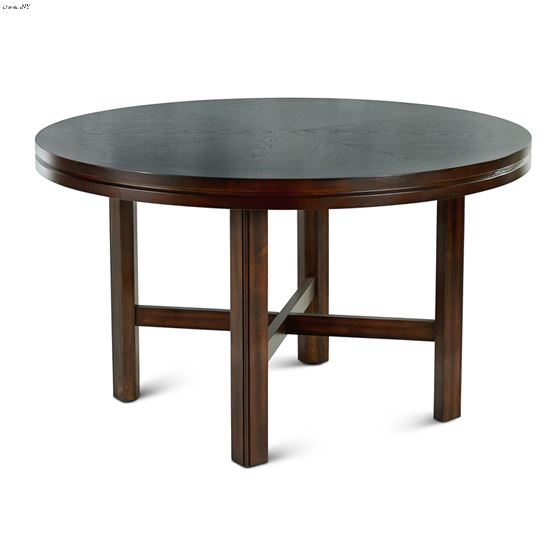 Hartford 62 inch Espresso Round Dining Table HF6262T by Steve Silver angle