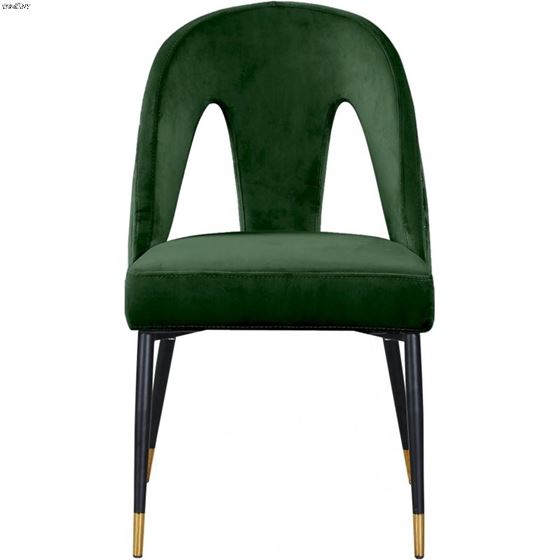 Akoya Green Upholstered Velvet Dining Chair - Se-3