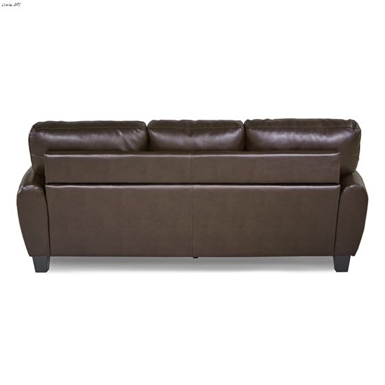 Rubin Brown Bonded Leather Sofa 9734DB-3 by Homelegance Bonded Leather in set