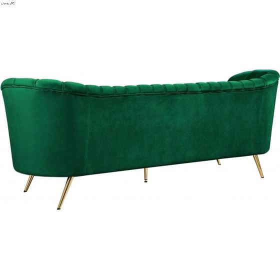 Margo Green Velvet Sofa Margo_Sofa_Green by Meridian Furniture 3