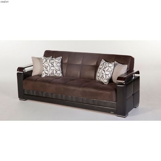 Ekol Sofa Bed in Chocolate-2