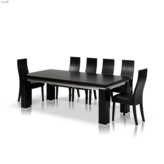 Modrest Maxi Modern Black Oak Dining Table