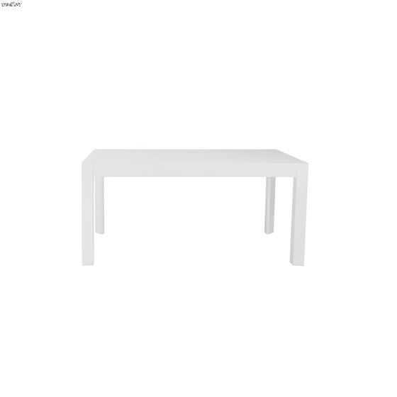 Adara High Gloss White Lacquer Dining Table 1