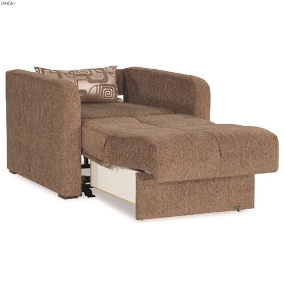 Ferra Fashion Brown Chair Bed-3