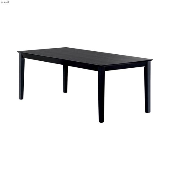 Louise Black Rectangle Extension Dining Table 101561 By Coaster
