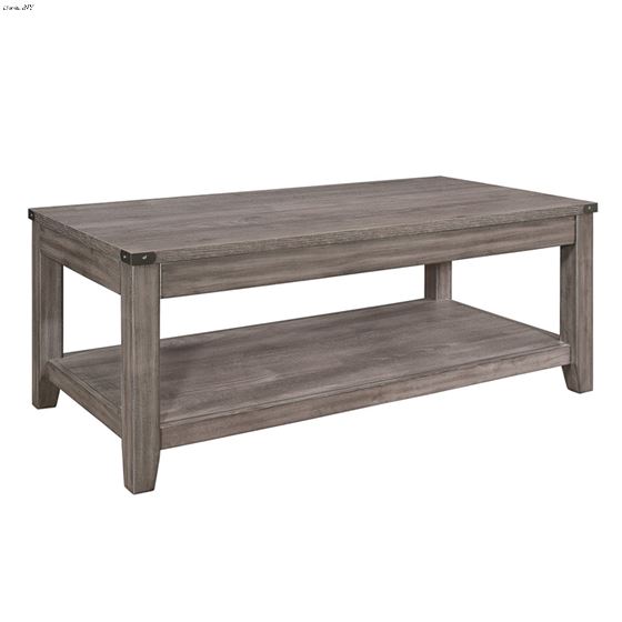 Woodrow Grey Wash Rectangle Coffee Table 2042-30 By Homelegance
