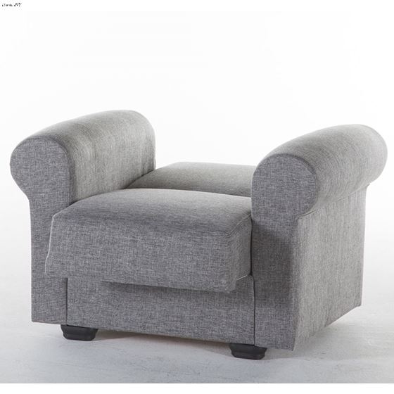 Elita Chair in Deigo Grey by Istikbal open